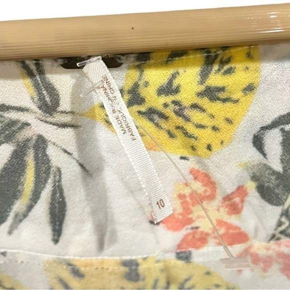 NWOT Free People Part Time Lover Mini Dress Floral Print Knot Closure Pleated 10 - Picture 9 of 9